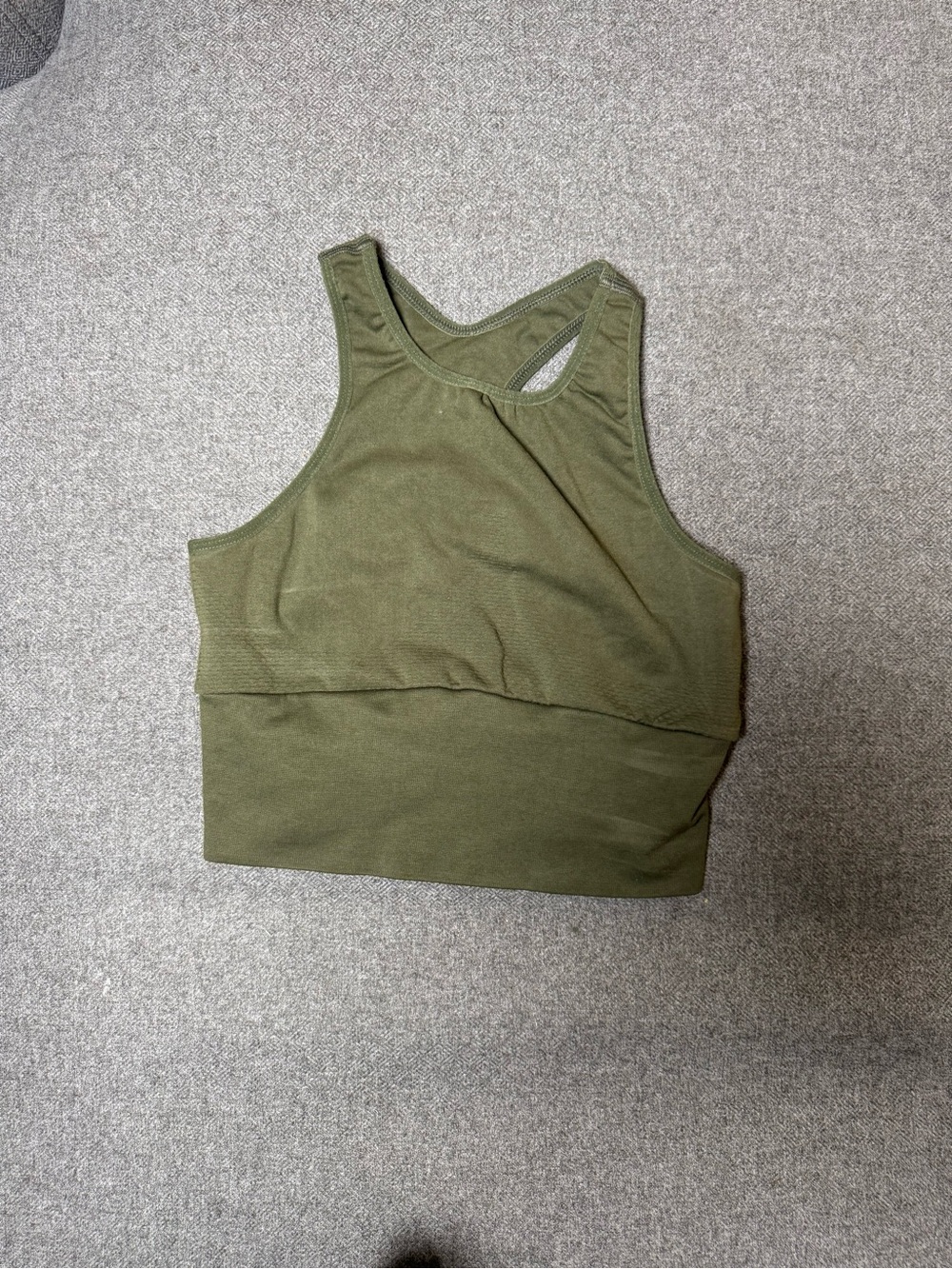 Free People Movement Olive Green Cutout Sports Bra Size XS/S